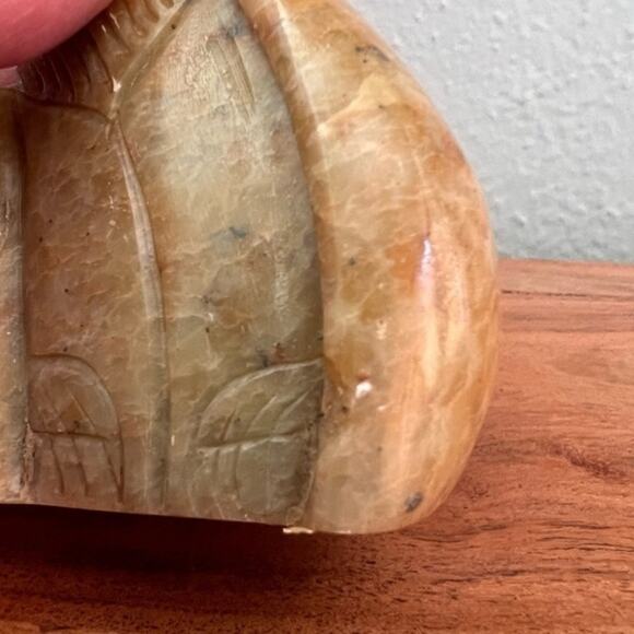 Vintage Soapstone Owl Handcrafted Figure Shelf Decor - Picture 6 of 8